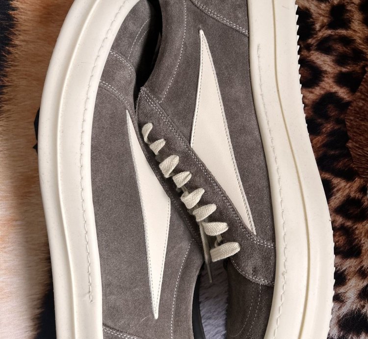 RICK OWENS STROBE SNEAKER VINTAGE DUST BROWN
