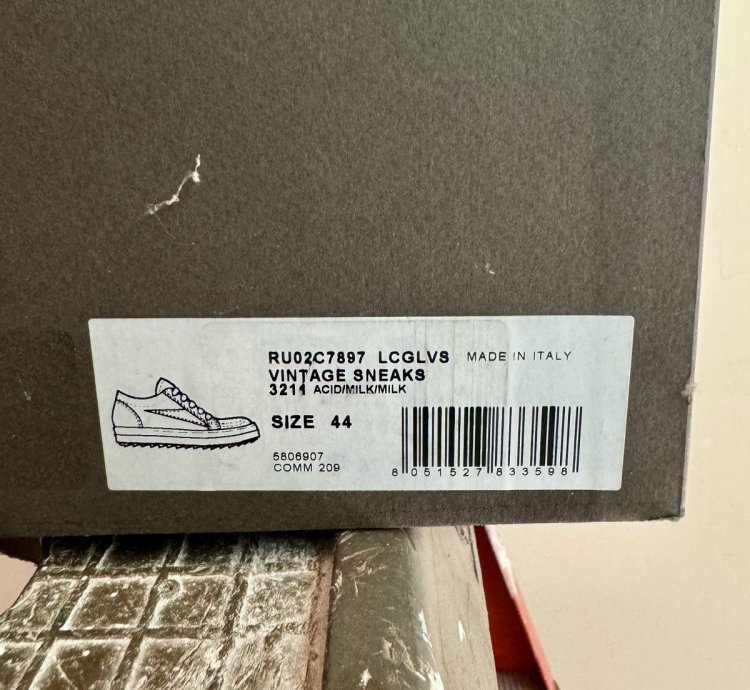 Rick Owens Strobe Vintage Low ACID MILK