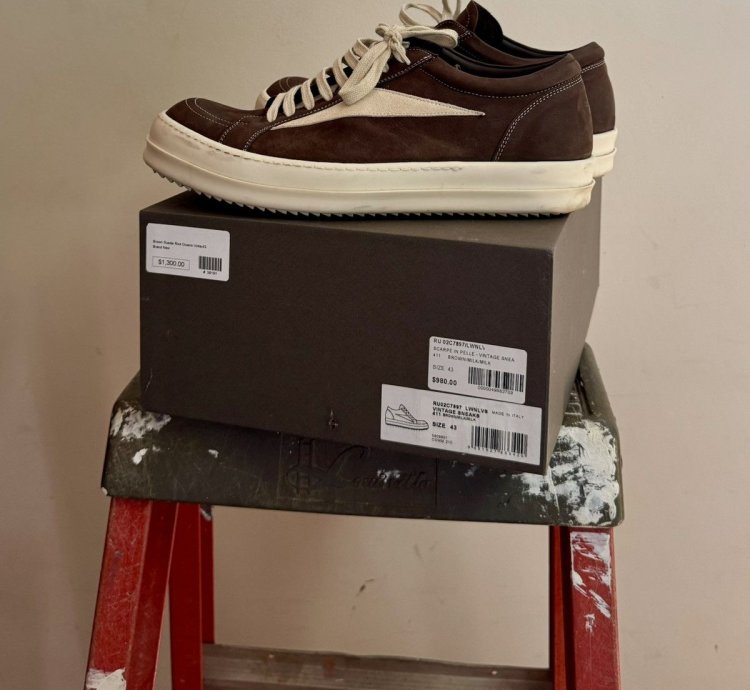 Rick Owens Strobe Vintage Low BROWN MILK