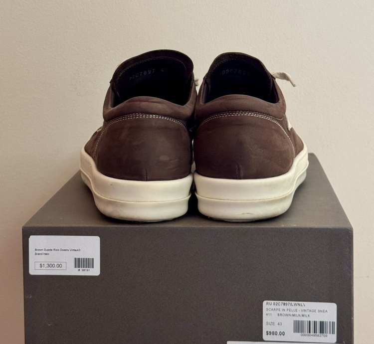Rick Owens Strobe Vintage Low BROWN MILK