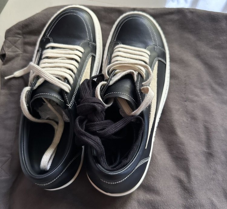RICK OWENS Strobe vintage low-top sneakers