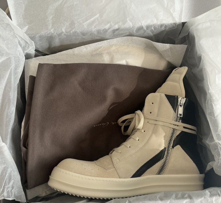 Rick Owens Suede Geobasket