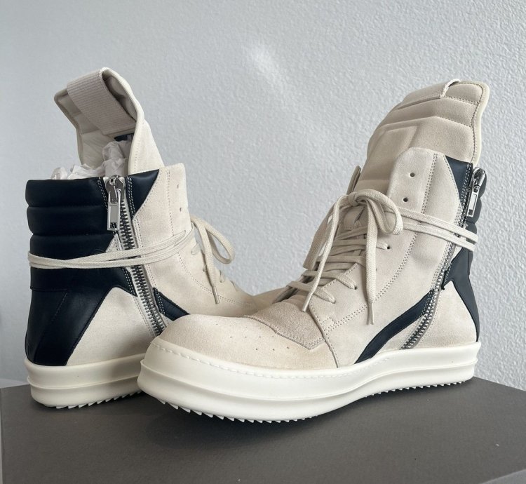 Rick Owens Suede Geobasket