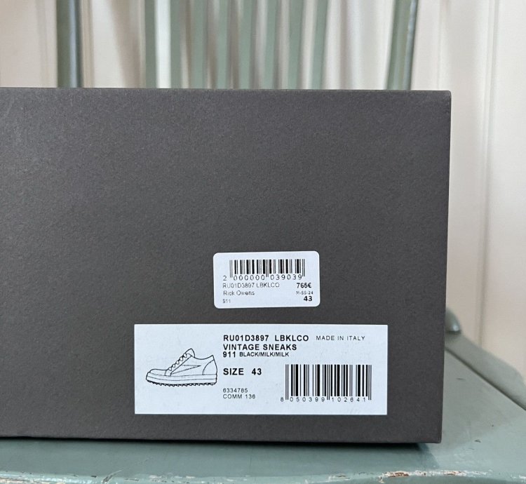 Rick Owens Suede Leather Vintage Vans Low Top Sneakers (43)