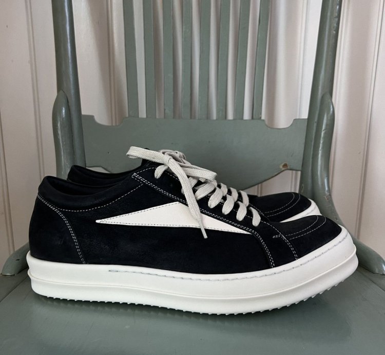 Rick Owens Suede Leather Vintage Vans Low Top Sneakers (43)