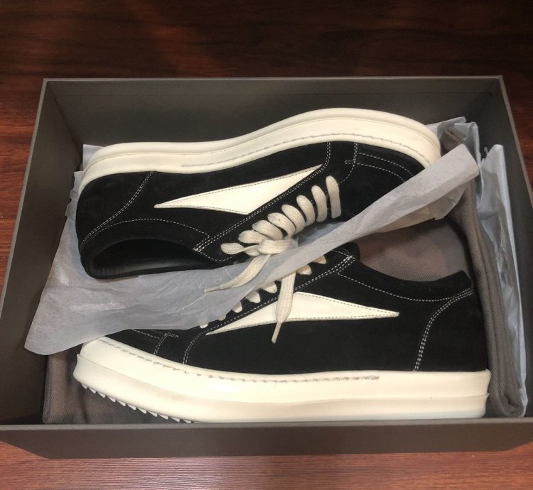 Rick Owens suede vans sneakers