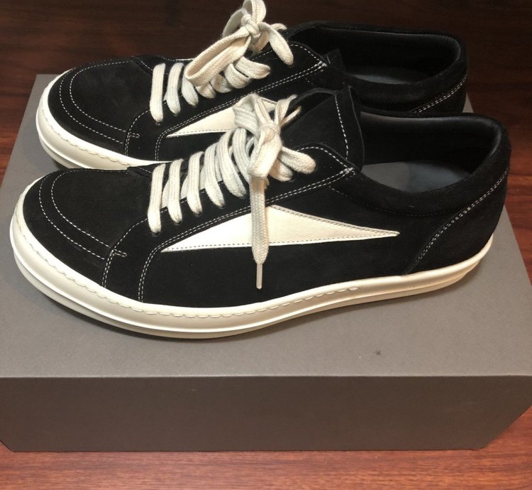 Rick Owens suede vans sneakers