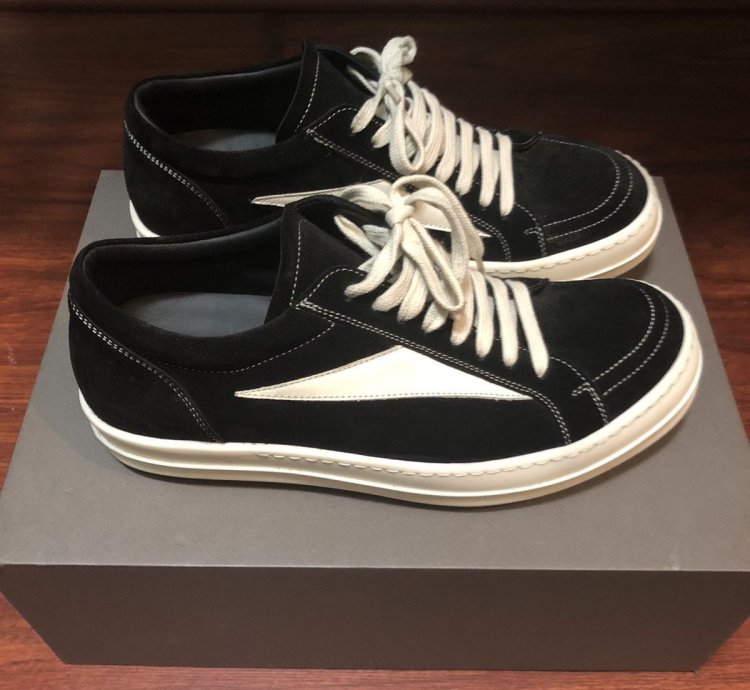Rick Owens suede vans sneakers