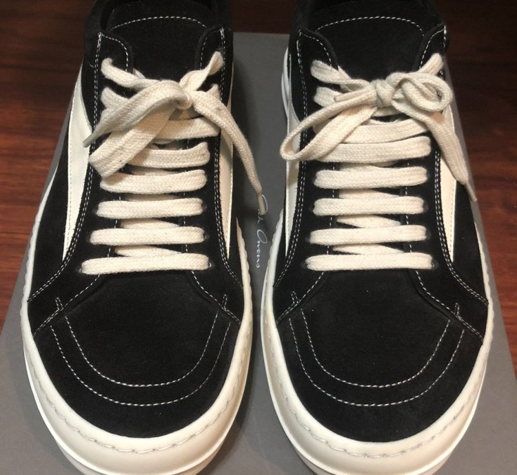 Rick Owens suede vans sneakers