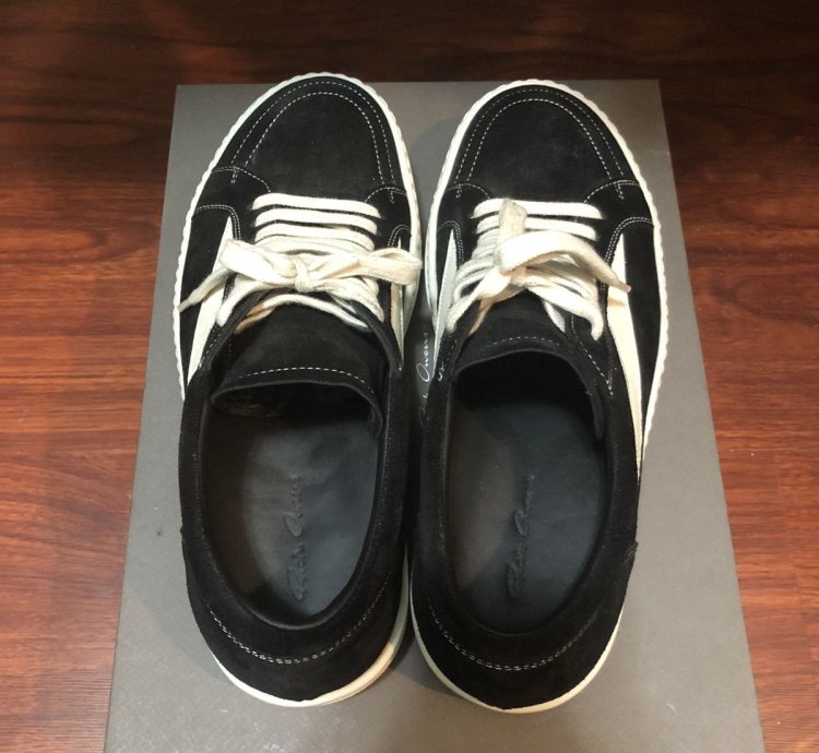 Rick Owens suede vans sneakers