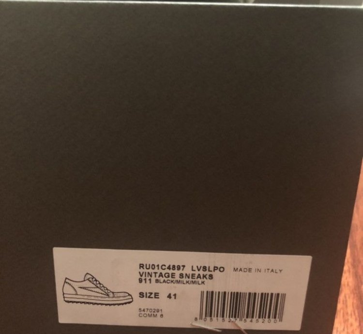 Rick Owens suede vans sneakers