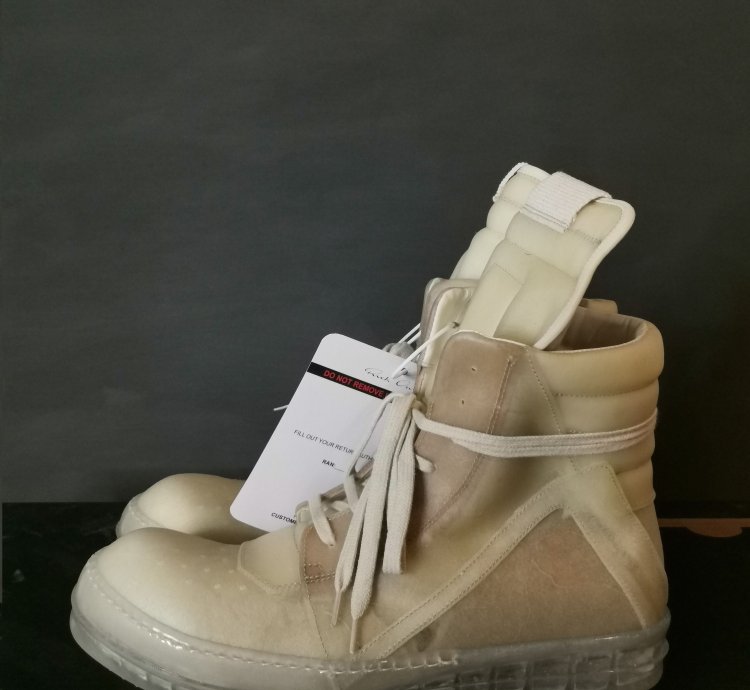 Rick Owens Transparent Leather Geobasket