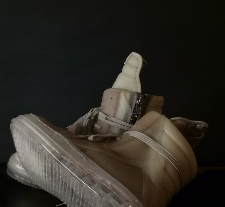 Rick Owens Transparent Leather Geobasket