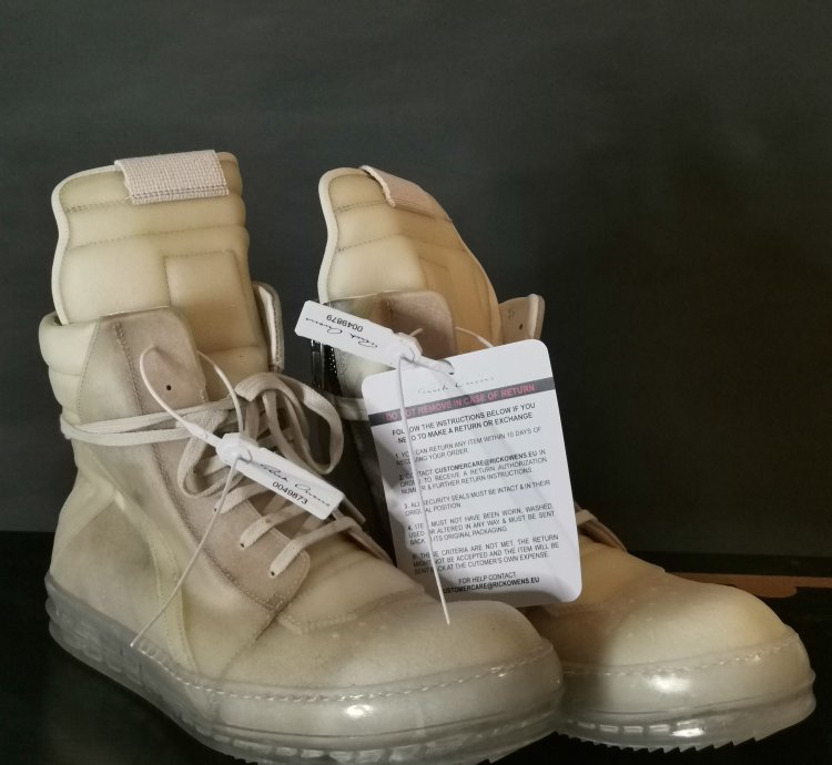 Rick Owens Transparent Leather Geobasket