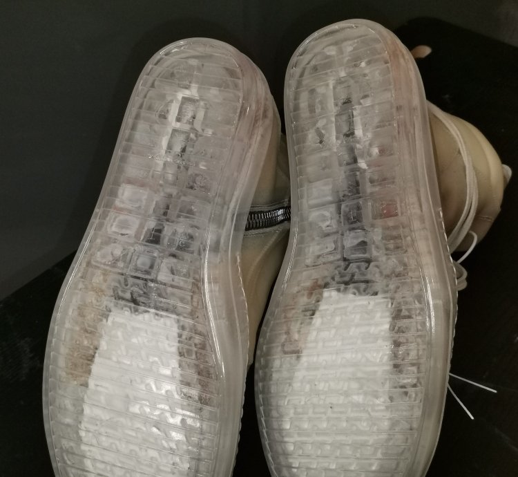 Rick Owens Transparent Leather Geobasket