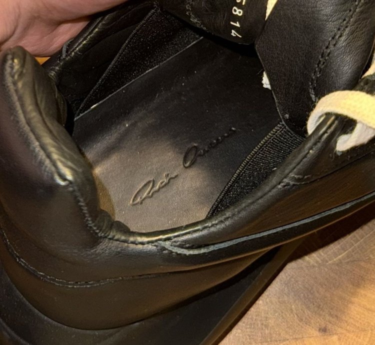 Rick Owens Tripple Black Goth Runners Sneakers