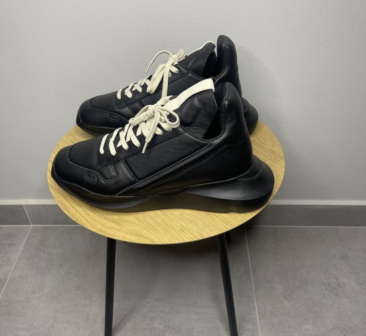 Rick Owens Tripple Black Goth Runners Sneakers