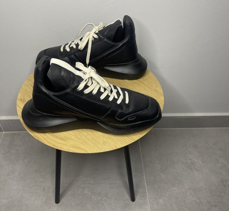 Rick Owens Tripple Black Goth Runners Sneakers