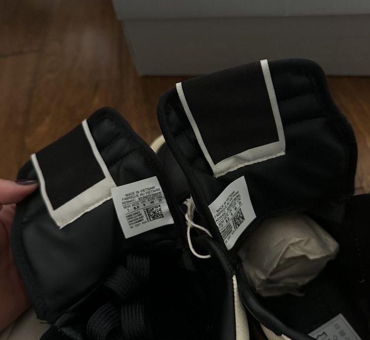 Rick Owens TURBOWPN Converse shoes in Black Cloud Cream