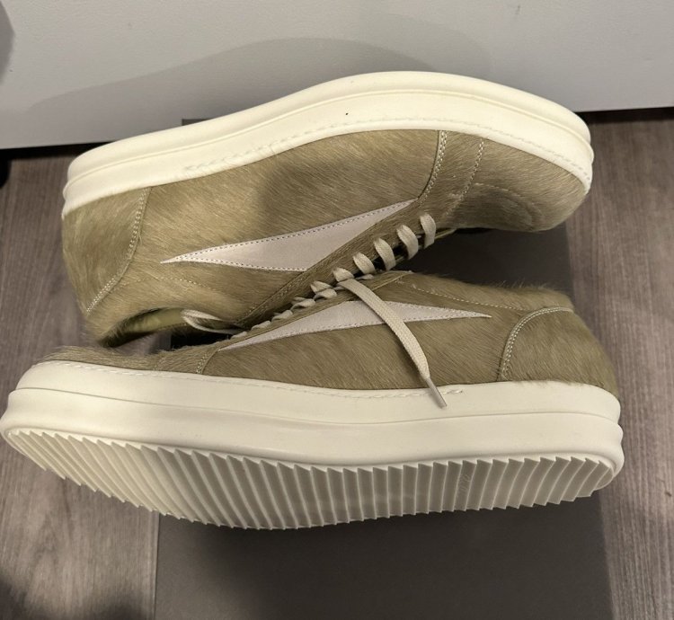 Rick Owens Unshaved Cow Leather Vintage Low Acid Size 46