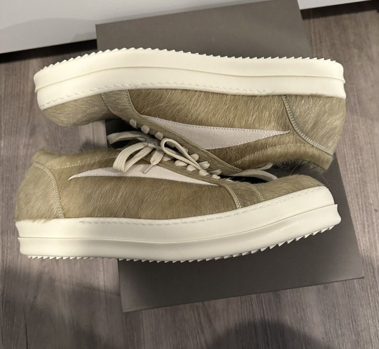 Rick Owens Unshaved Cow Leather Vintage Low Acid Size 46