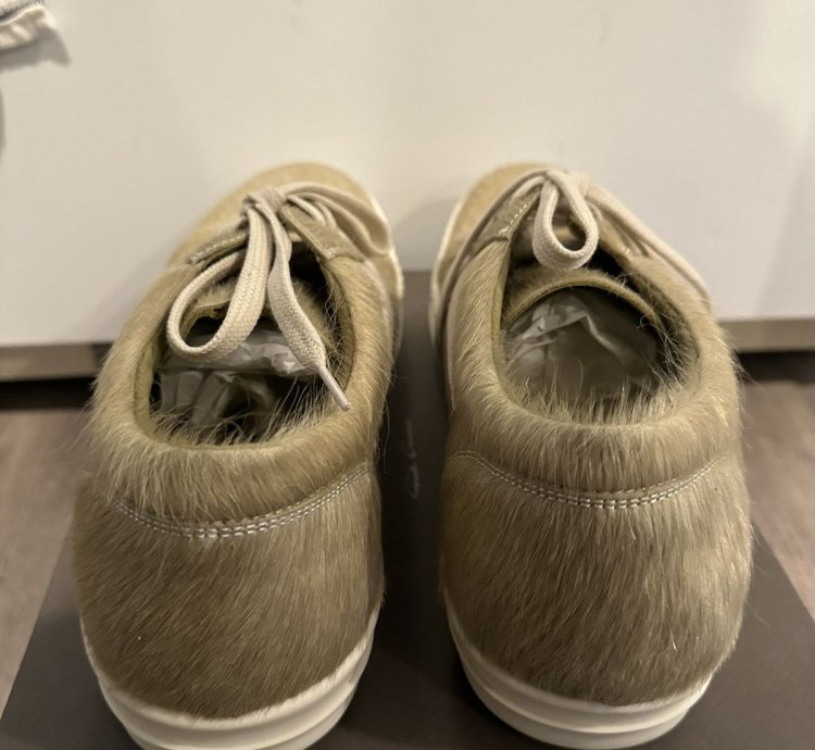Rick Owens Unshaved Cow Leather Vintage Low Acid Size 46