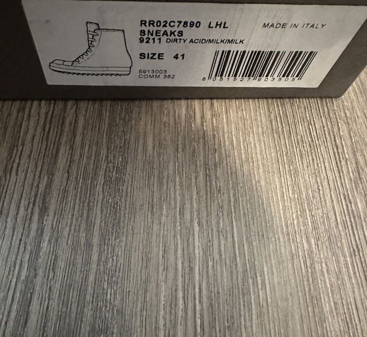 Rick owens unshaved leather fur Ramones dirty acid size 41