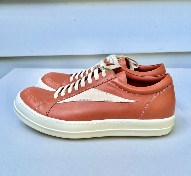 RICK OWENS VANS FW22 STROBE VINTAGE SNEAKER ORANGE