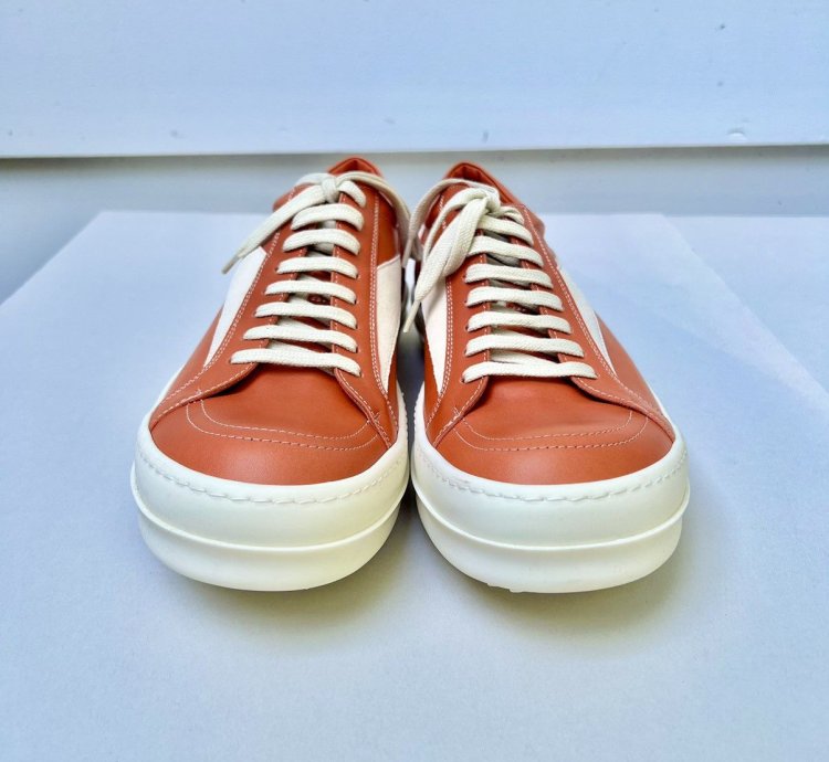RICK OWENS VANS FW22 STROBE VINTAGE SNEAKER ORANGE