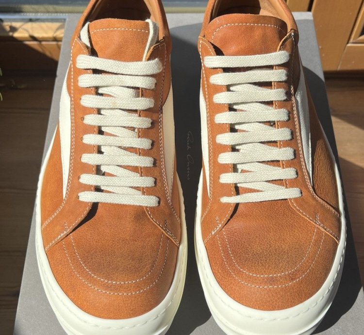 Rick Owens Vintage Leather Sneakers 11 5