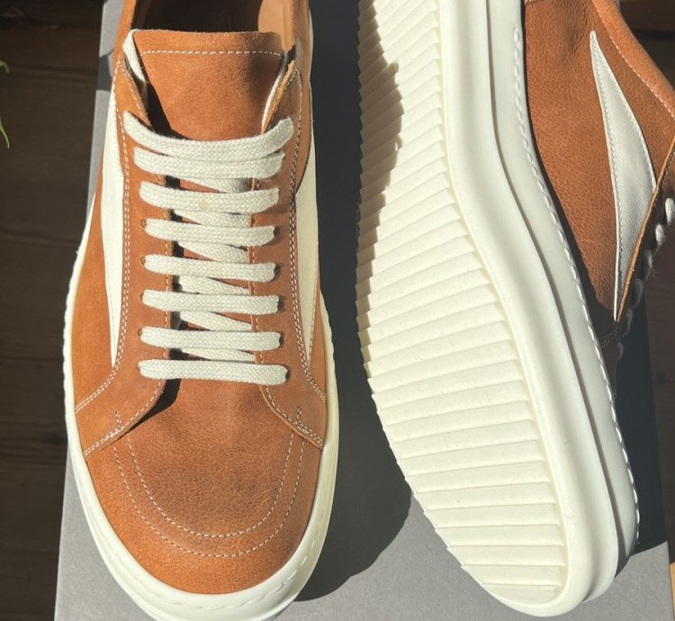 Rick Owens Vintage Leather Sneakers 11 5