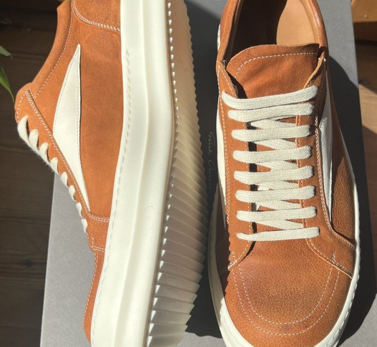Rick Owens Vintage Leather Sneakers 11 5