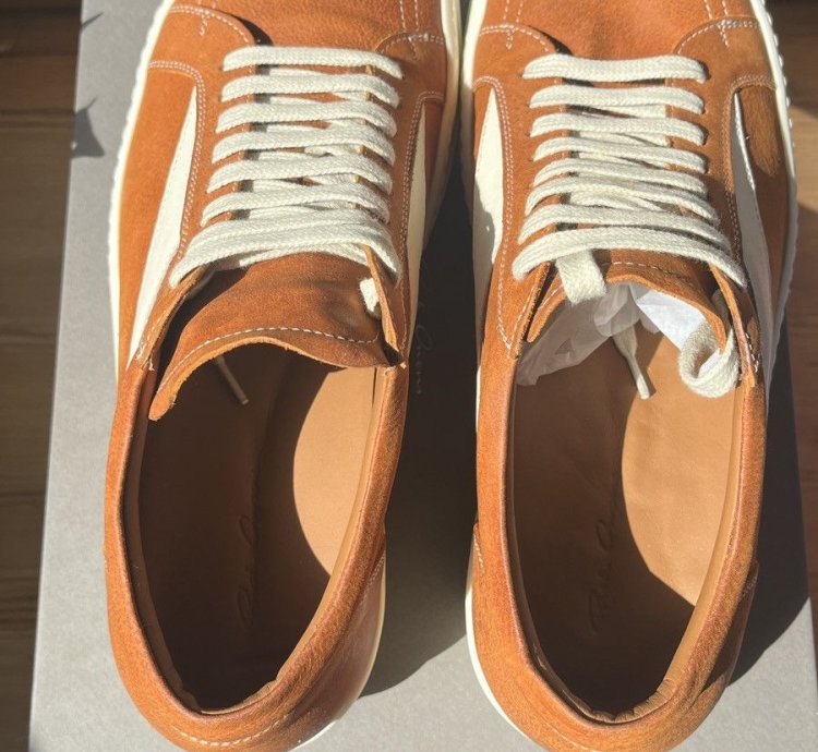 Rick Owens Vintage Leather Sneakers 11 5
