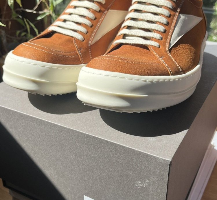 Rick Owens Vintage Leather Sneakers 11 5