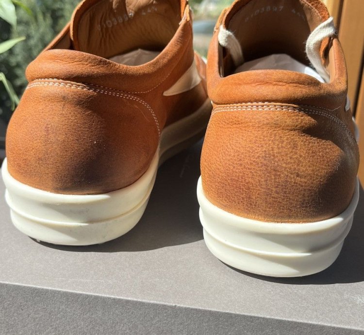 Rick Owens Vintage Leather Sneakers 11 5