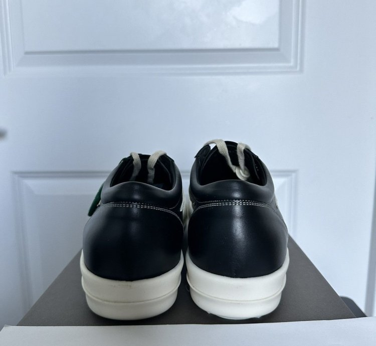 Rick Owens Vintage leather sneakers PELLE Black Ramones