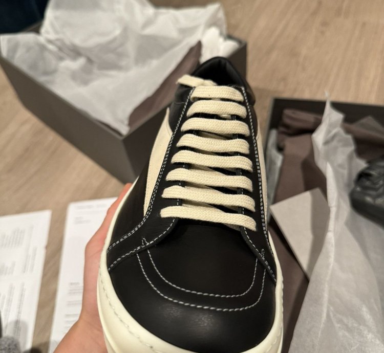 Rick Owens Vintage Leather Sneakers Sz 42