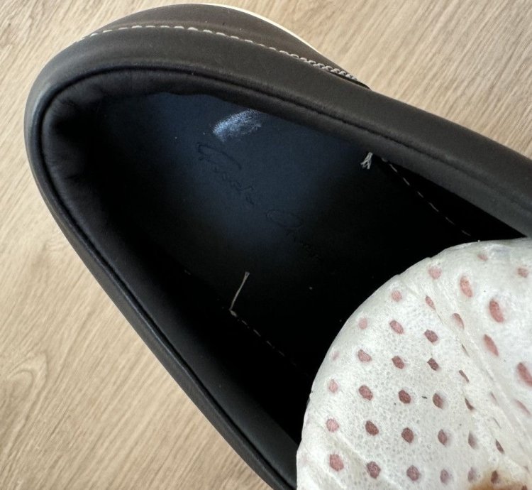 Rick Owens Vintage Leather Sneakers Sz 42