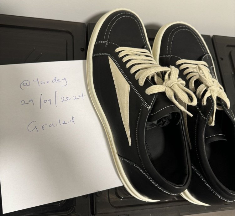Rick Owens Vintage leather Sneakers Sz 44