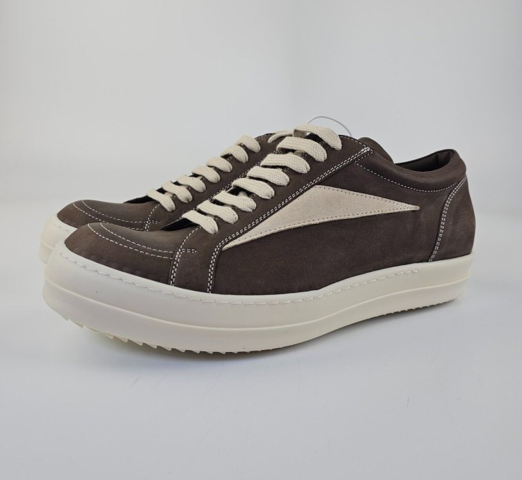 Rick Owens Vintage Porterville Fawn Milk Sneakers New