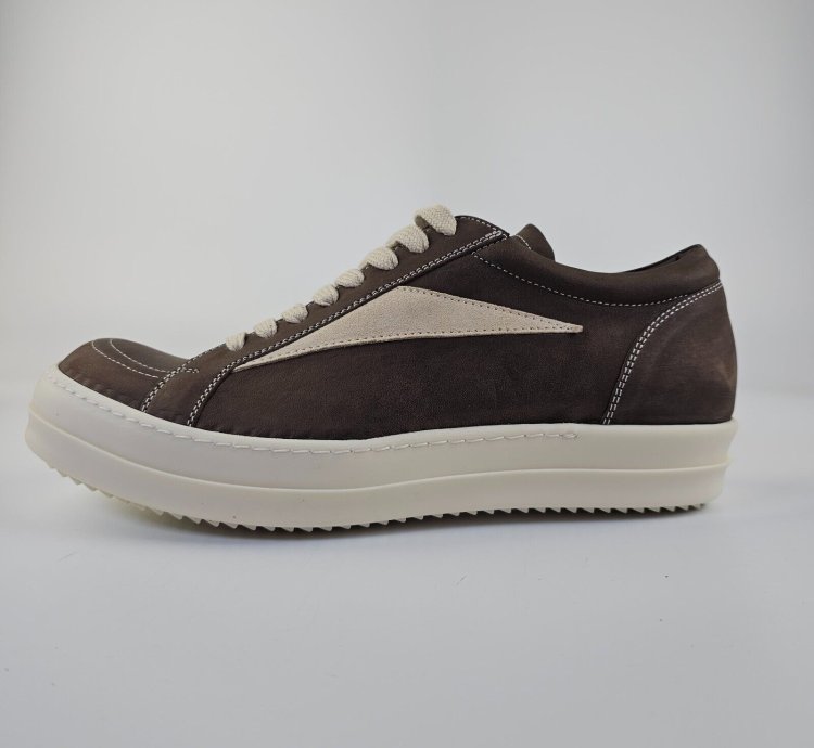 Rick Owens Vintage Porterville Fawn Milk Sneakers New