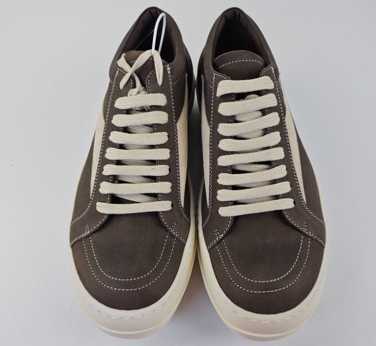 Rick Owens Vintage Porterville Fawn Milk Sneakers New