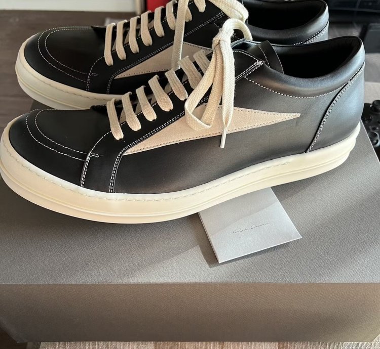 Rick Owens Vintage Sneak LPO black milk