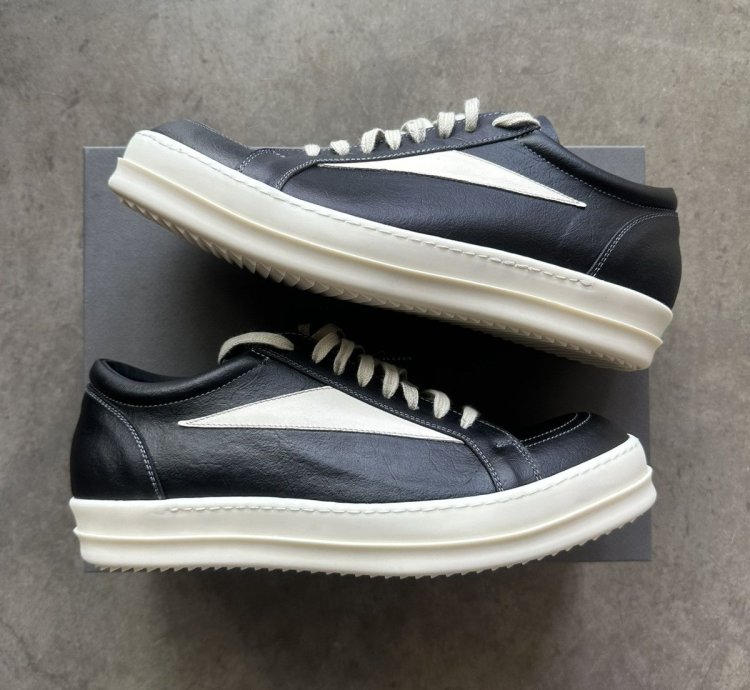 Rick Owens Vintage Sneaker Black Leather Brand New