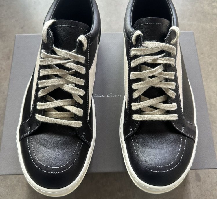 Rick Owens Vintage Sneaker Black Leather Brand New