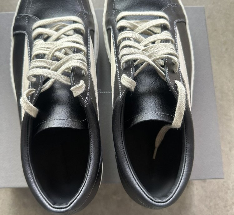 Rick Owens Vintage Sneaker Black Leather Brand New