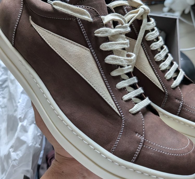 Rick Owens Vintage Sneakers Brown Milk