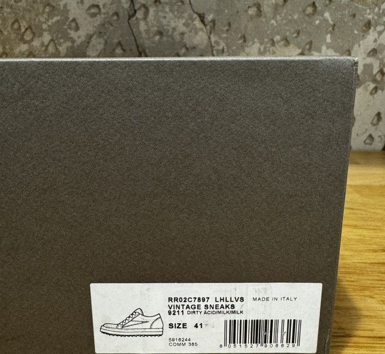 Rick Owens vintage sneakers dirty acid milk size 41