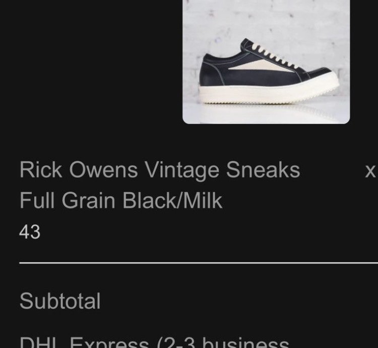 Rick Owens vintage sneakers Sz 43