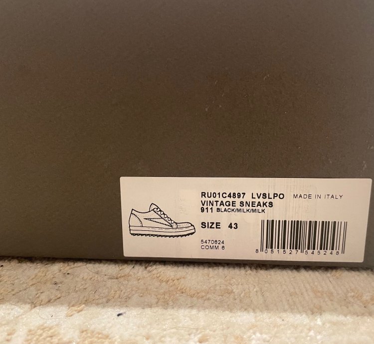 Rick Owens Vintage Sneaks Black Suede